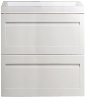 Подвесная тумба под раковину Art&Max Platino 58см белый матовый AM-Platino-580-2C-SO-BM